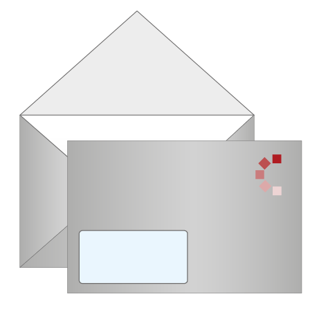 Briefumschläge mit Fenster