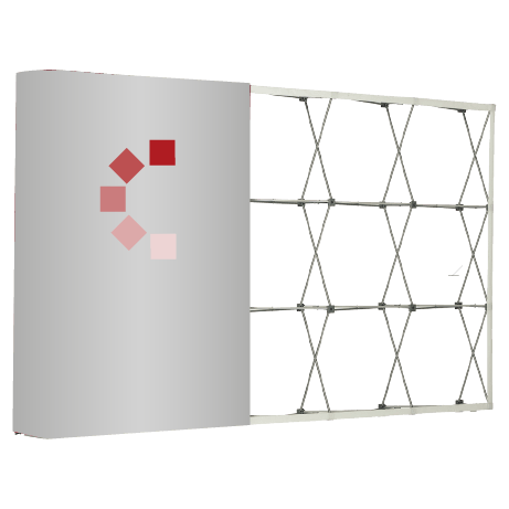 Textilfaltwand | 2 x 3 Felder gerade | einseitig bedruckt