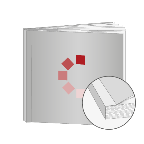 Broschüren Klebebindung Quadrat